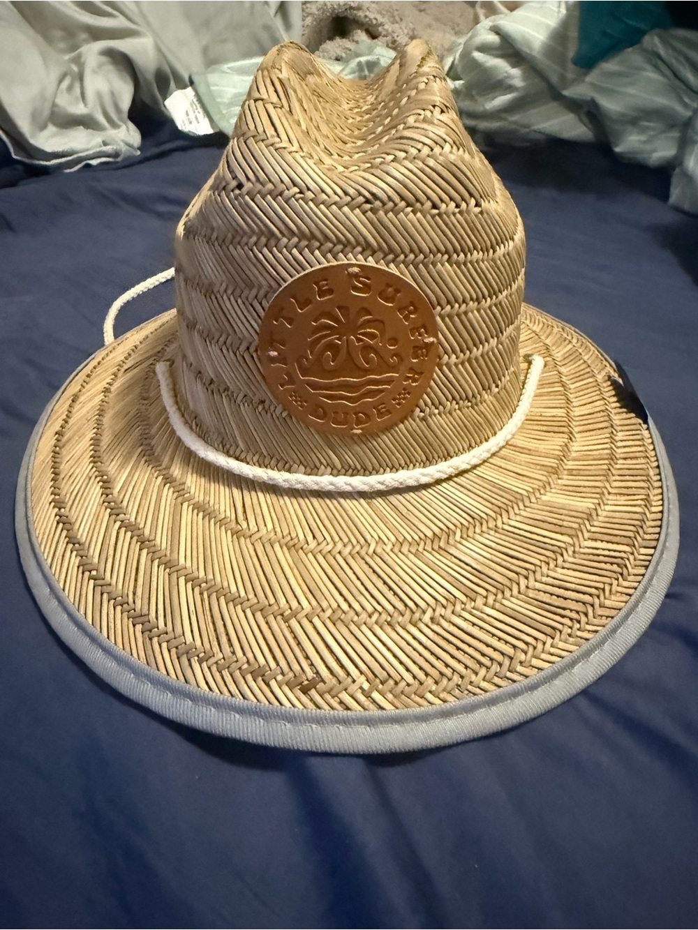 The Little Surfer Dude Kids Straw Hat
